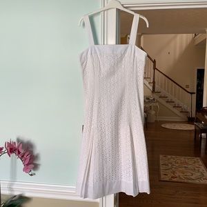 White eyelet A-Line Spenser Jeremy dress